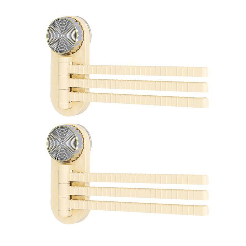 Suction Cup Rotating Towel Rack 3-Arm Free Rotation Towel Holder for Bathroom,Strong Load-Bearing & Ventilated Drainage