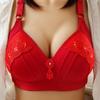 Up Bra Big Cup for Big Breasted Women Thin Soft Bralette Unpadded Underwear Gather Seamless Plus Size Bras