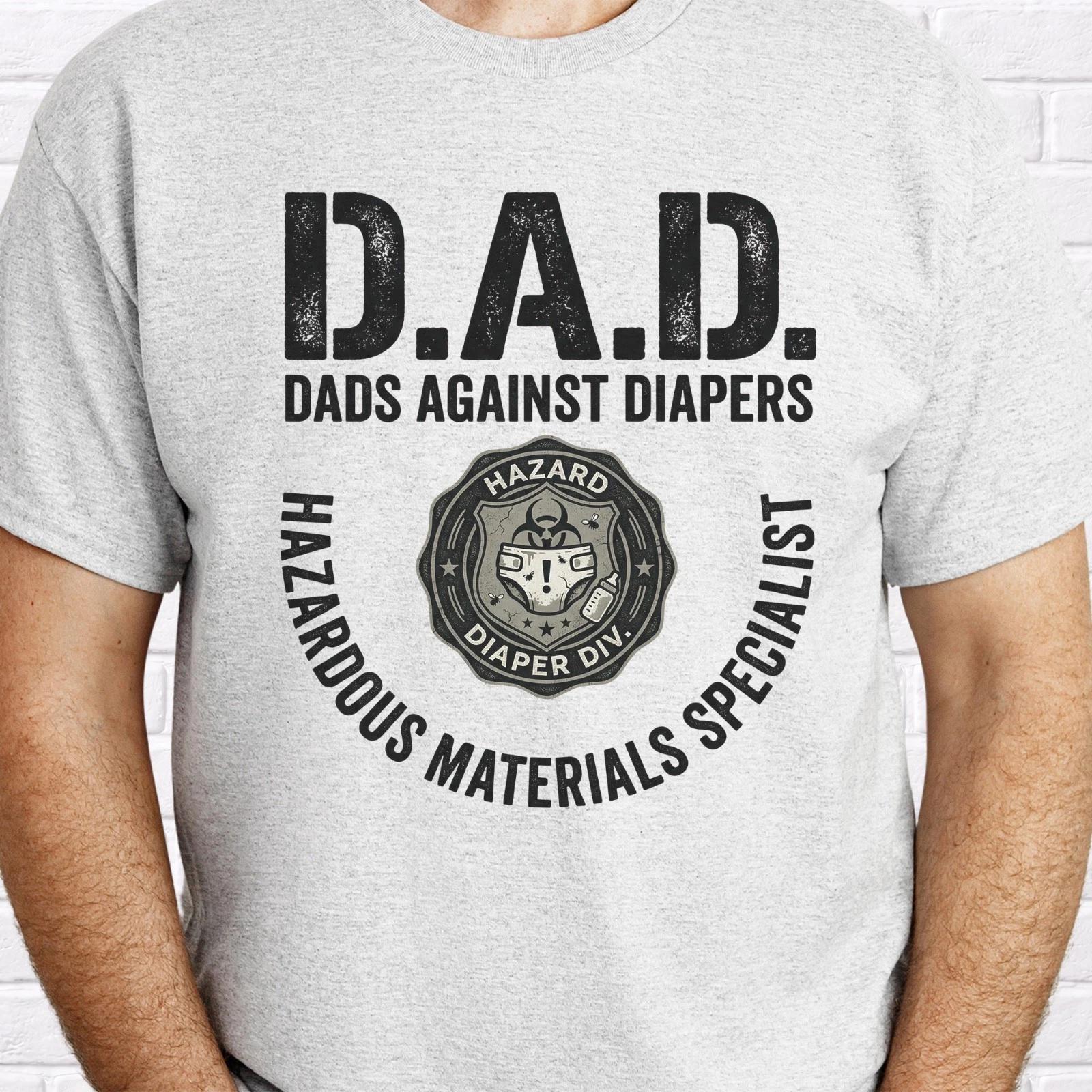 Funny New Dad T-Shirt, First Time Father Baby Shower Gift S