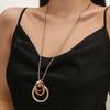 Chaîne de collier long pull de mode européenne et américaine haut de gamme pour femmes
