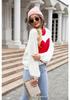 2026 Autumn-Winter Women's Heart-Shaped Valentine’s Day Round Neck Knit Pullover