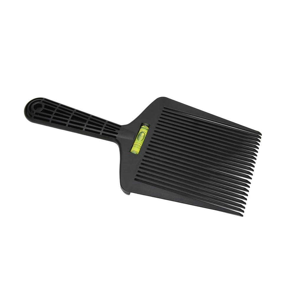 Herren Flat Top Führungkamm Glättende Zähne Friseur Haarschnittkamm Frisurwerkzeug für Friseursalon Schwarz