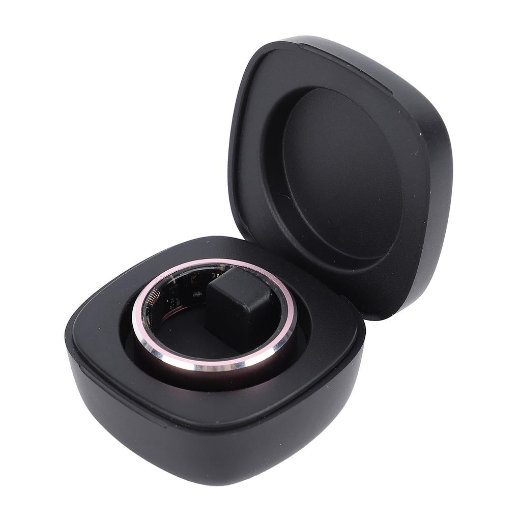 Smart Ring with Charging Case Roseate IP68 Water Resistant Bluetooth 5.1 Pedometer Lightweight Smart