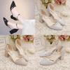 Stylish Summer Womens Flat Sandals With Square Block Heel For Casual Wear