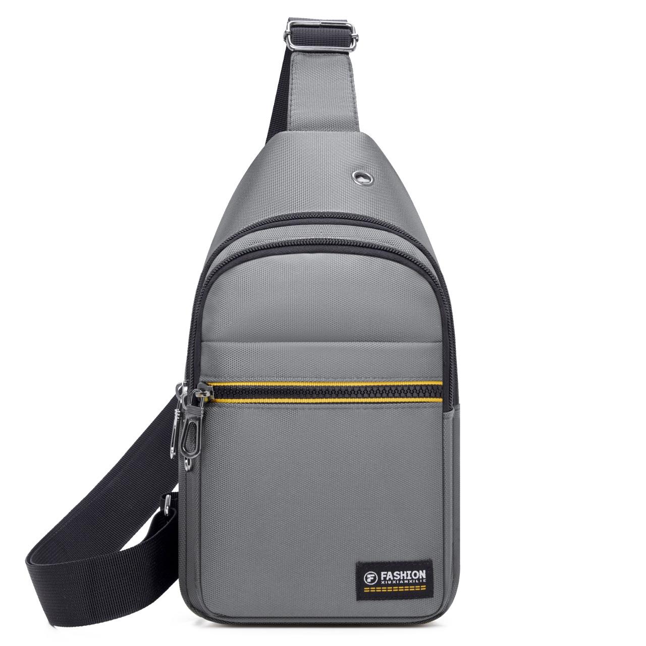 

New Large Capacity Men s Chest Bag Oxford Cloth Practical Simple Messenger Bag Trend Leisure Commuting Joker Shoulder Bag.