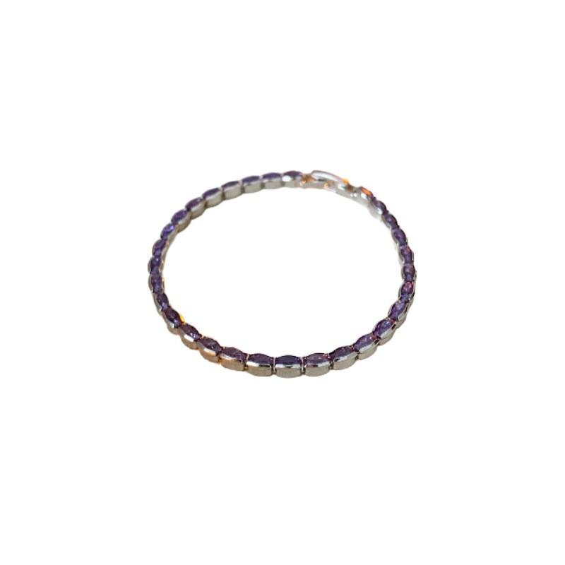 Geometric Zircon Crystal Bracelet Women Gold Plated Minimalist Fashion OL Style Statement Jewelry