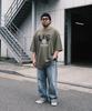 MODERMENT Real Overfit Football Short Sleeve T-Shirt [Black]