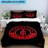 3PCS Football Charlton-Athletic Crest Bedding Set,Including 1pc Duvet Cover And 2pcs Pillowcases Perfect for Bedroom, Dormitory, Fan Christmas Gift