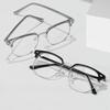 Extra Large Frame Designed Specifically for Large Faces Men's Eyebrow Shaped Large Face Widened Flat Lens Frame