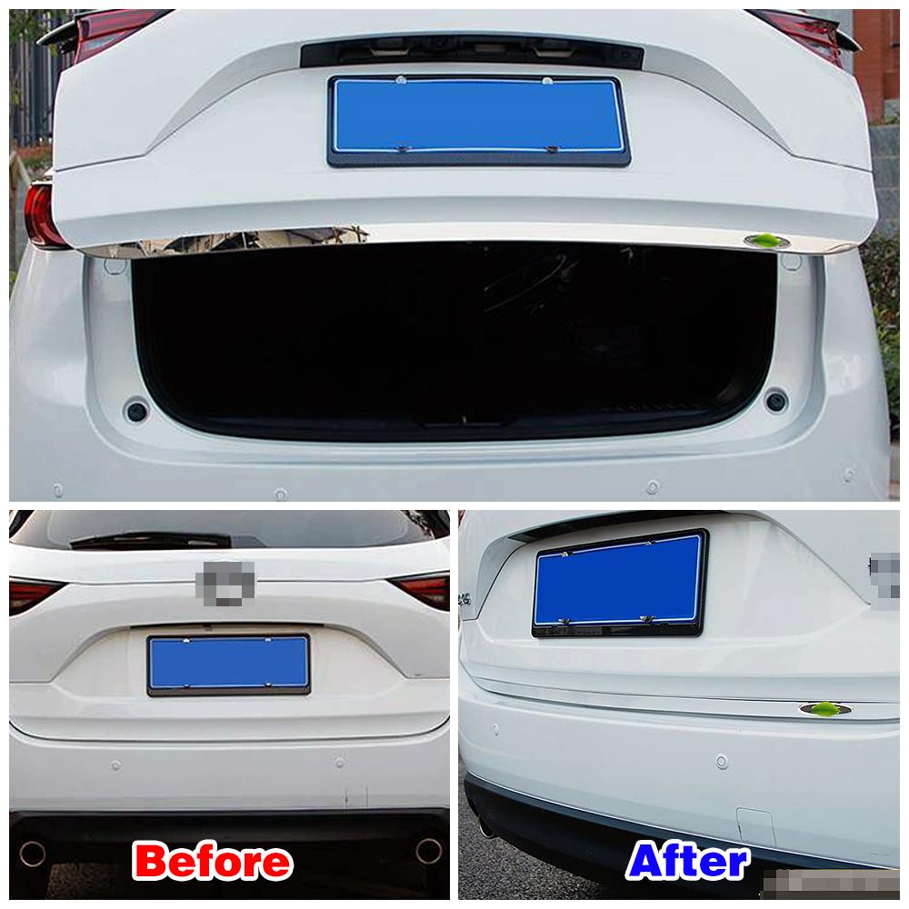 Dla Mazda CX-5 CX5 2. generacji 2017-2019 Modyfikacja Samochodu Refit Osłona Listwa Klapy Bagażnika Tylnego Stal Nierdzewna Naklejka Ochronna Klapy Tylnej