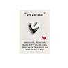 Pocket Hug Card, Glossy Heart-Shaped Gift Card, Valentine's Day Confession Card