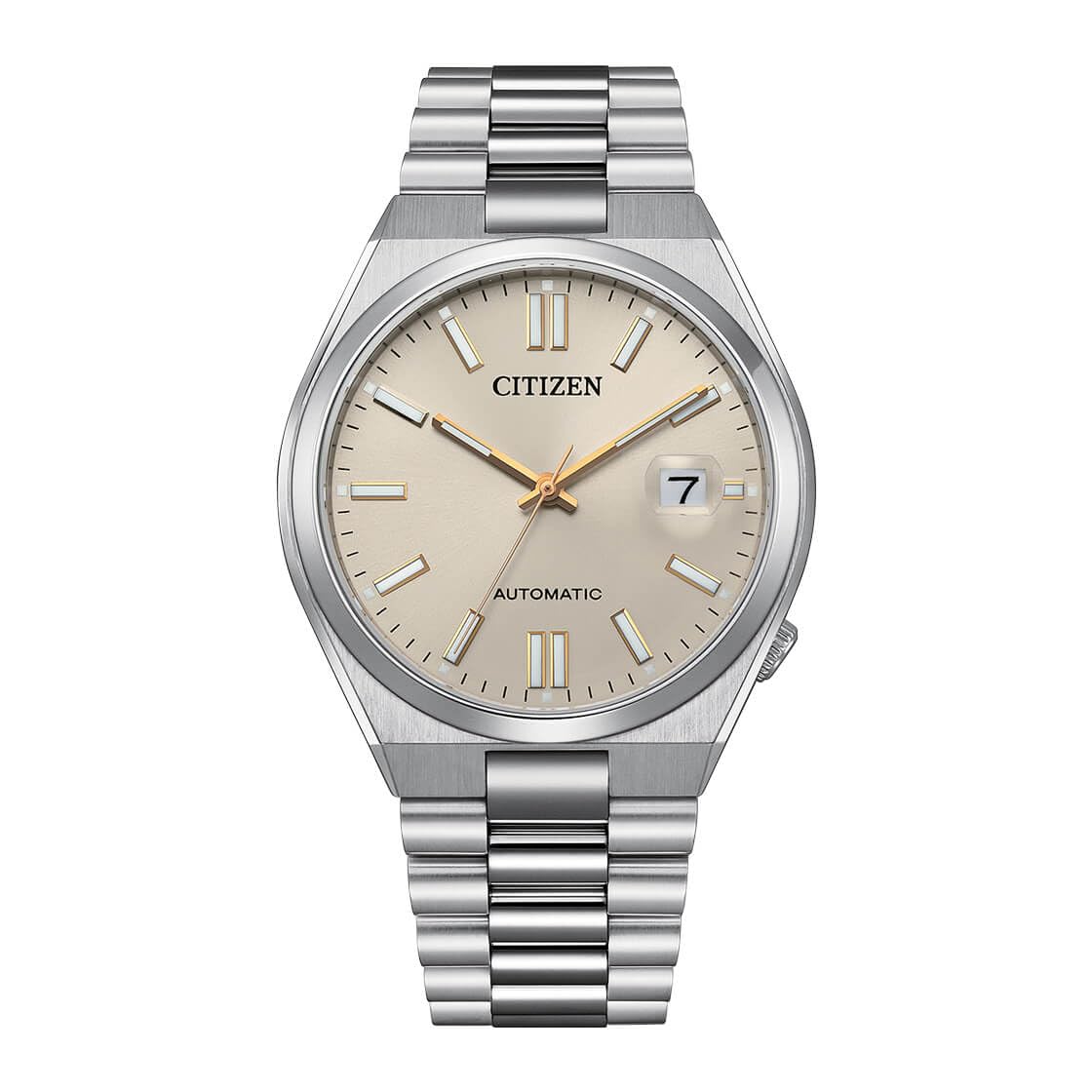 

CITIZEN TSUYOSA Collection AUTOMATIC Watch with Sapphire Cream and Overseas Model Men s NJ0151-88W Crystal, Silver, [Used]