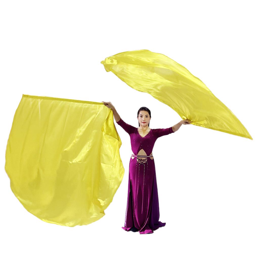 2Pcs Praise Dance Flags Semicircle Angel Wing Flags Praise Dance Worship Flags with Scalable Rod for Dance Church