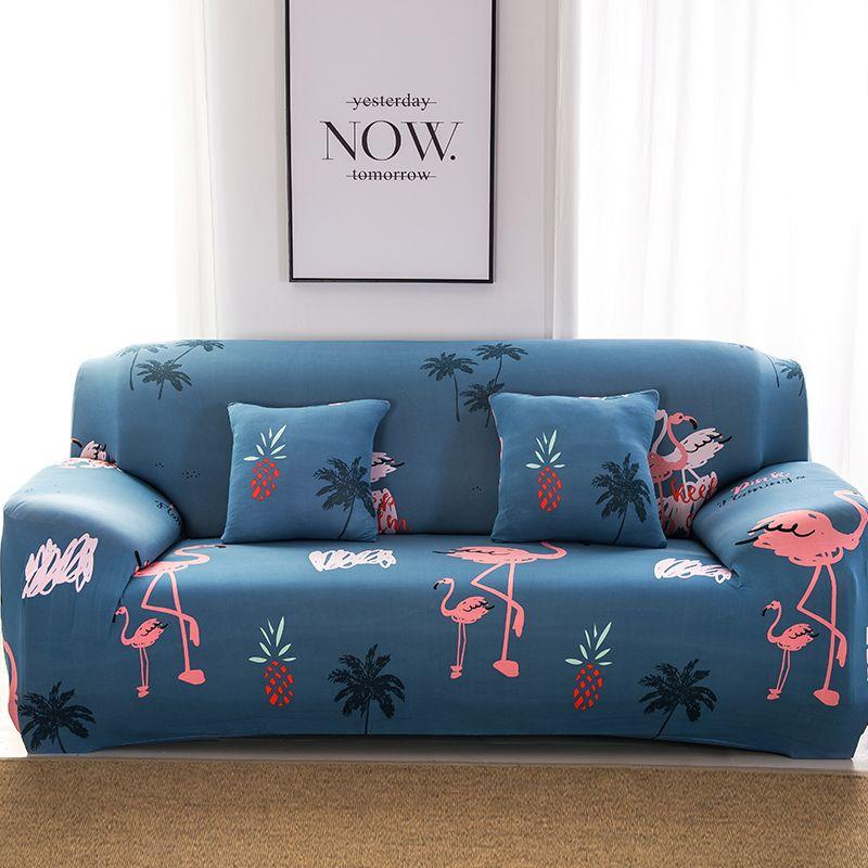 Elastic Floral Printed Sofa Covers for Living Room Strecth Case Pets Kids Anti-dust Big Sofa Slipcovers Couch Cover Chair Cover