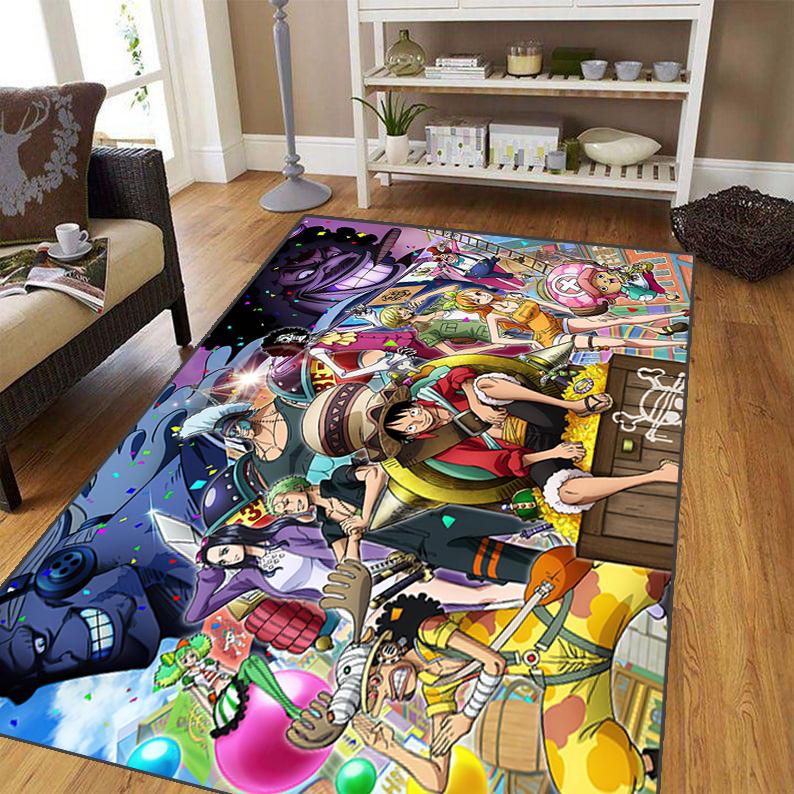 Japanese Anime Carpet for Living Room,Soft Flannel Rug for Bedroom ,Anti-Slip  BATHROOM Mat,  Baby Play Mat,large Aircraft Rug