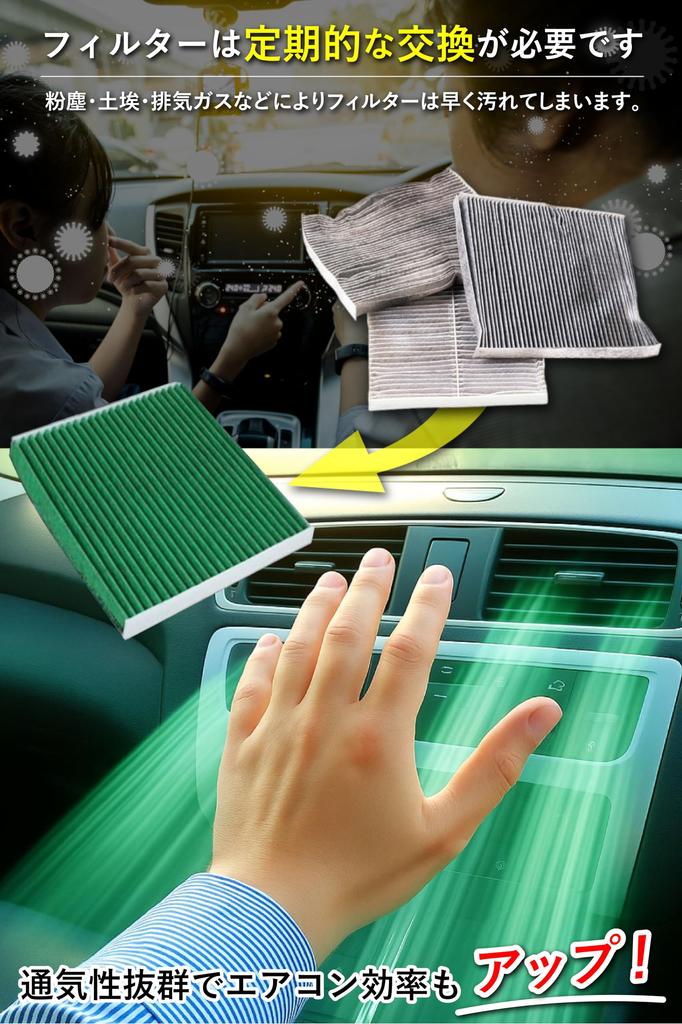 improve the interior environment of Honda Activated carbon special Honda vehicle air conditioner Compatible with Reference OEM part 1 piece Health