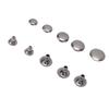 500 Sets Leather Rivets 6mm 7mm 8mm 9mm 10mm Rivet Cap and 8x6mm Studs for Crafts Clothing Fabric Shoe Bag Decoration