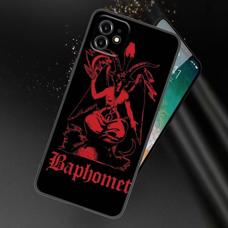Devil Satan Art Phone Case For Apple iPhone 13 12 Mini 11 Pro XS Max XR X 8 7 6S 6 Plus SE 2022 2020 5S 5 Soft TPU Black Cover