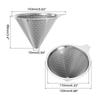 Uxcell Pour-Over Coffee Dripper, 600 Mesh, 124mm Diameter Cone, Reusable Stainless Steel Coffee Filter Maker, 3-4 Cups