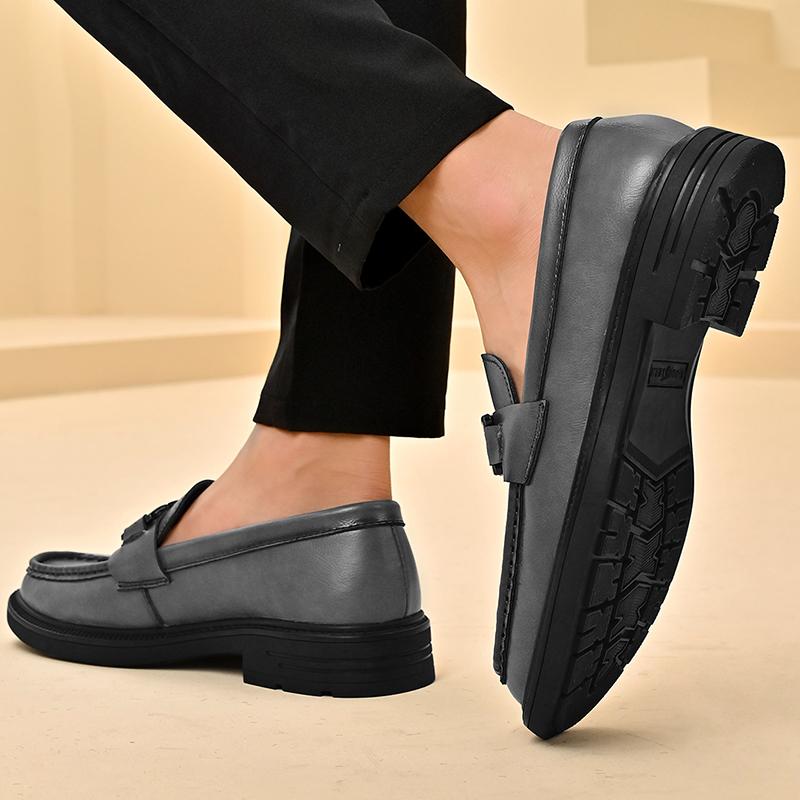 Fashion Handmade Casual Loafers Breathable Male Driving Flats Hot Sale Man Platform Business Shoes Genuine Leather Men's Slip On Shoes