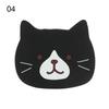 New Cute Cat Cup Coasters, Reusable Silicone Drink Coasters Non Slip, Washable Heat Resistant Glass Cup Rubber Pad Mat Novelty