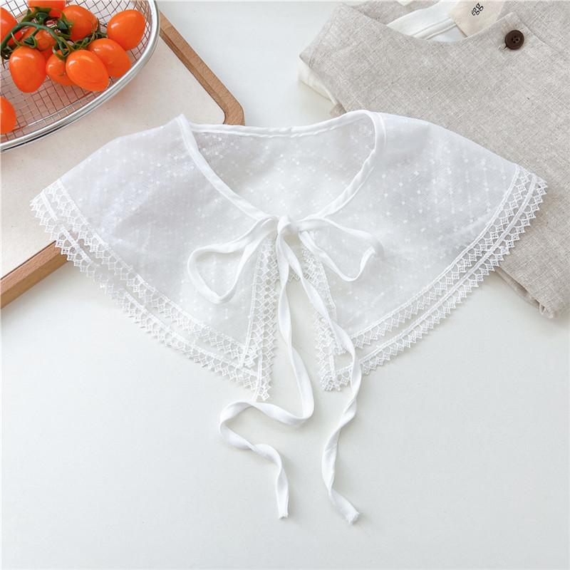 Lace Fake Collar Shoulder for Women Blouse Dress Shirt T-shirt Vest Jacket Detachable Collars Scarf Shawl Decoration Scarves