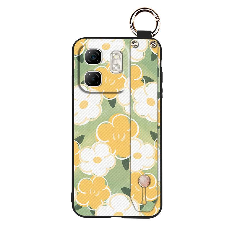 Anti-knock Oil Painting Phone Case For Infinix Hot50i/Smart9/X6531/X6532 Back Cover Wristband Fashion Design Shockproof
