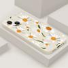 Oil Painting Wind Small Daisy Suitable for Apple 16promax Anti-drop Mobile Phone Case iPhone17 Silicone Soft Case Protective Case