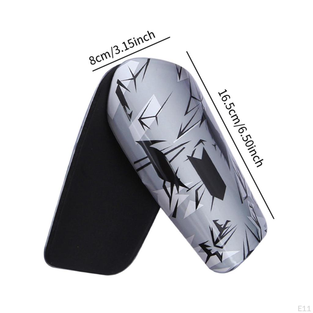 2 stück Fußball Shin Guards Fußball Pads Leichte Kalb Schutz Bord Bein Schutz für