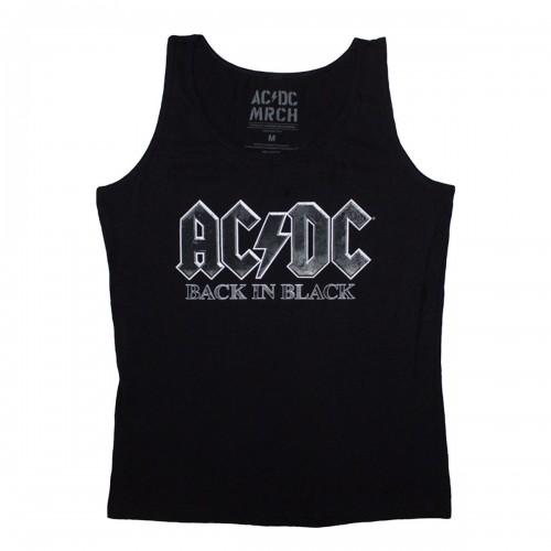 AC/DC Womens/Ladies Back In Black Vest Top