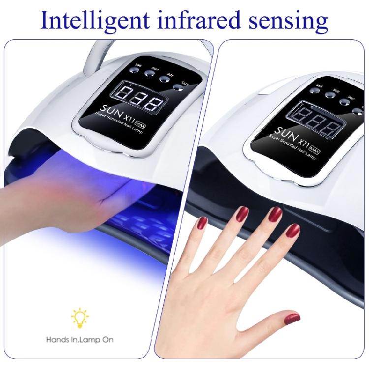 280W Nail Lamp for Nails Gel UV LED Nail Art Drying Tools with 4 Timer Setting