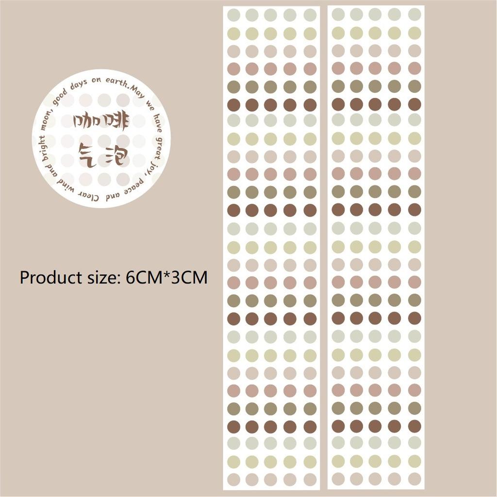 Washi Stickers Dots Decorative Adhesive Washi Tape Masking Tape DIY Scrapbooking Sticker Label Japanese Stationery Deco Tape