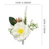 Uflower Groom Groomsmen Guest Boutonniere Set, Artificial Flowers for Wedding, Prom, Homecoming,Anniversary, Graduation