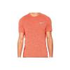 T-shirt Sport Homme Couleur Unie Respirant Col Rond Manches Courtes Orange 834241-809