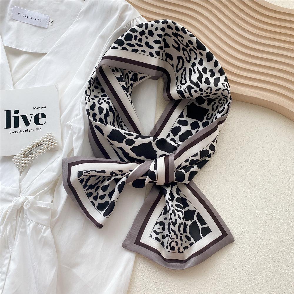 Silk Scarf for Women - Elegant Spring & Autumn Design, Lightweight & Fashionable