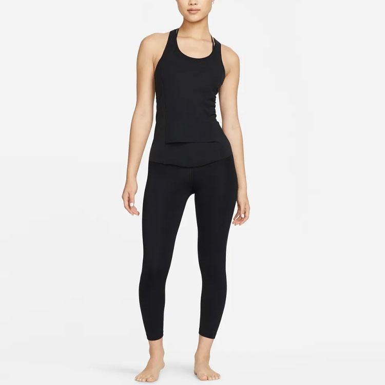 Nike Tank Tops Women's Black Moderate Racerback DM7005-010