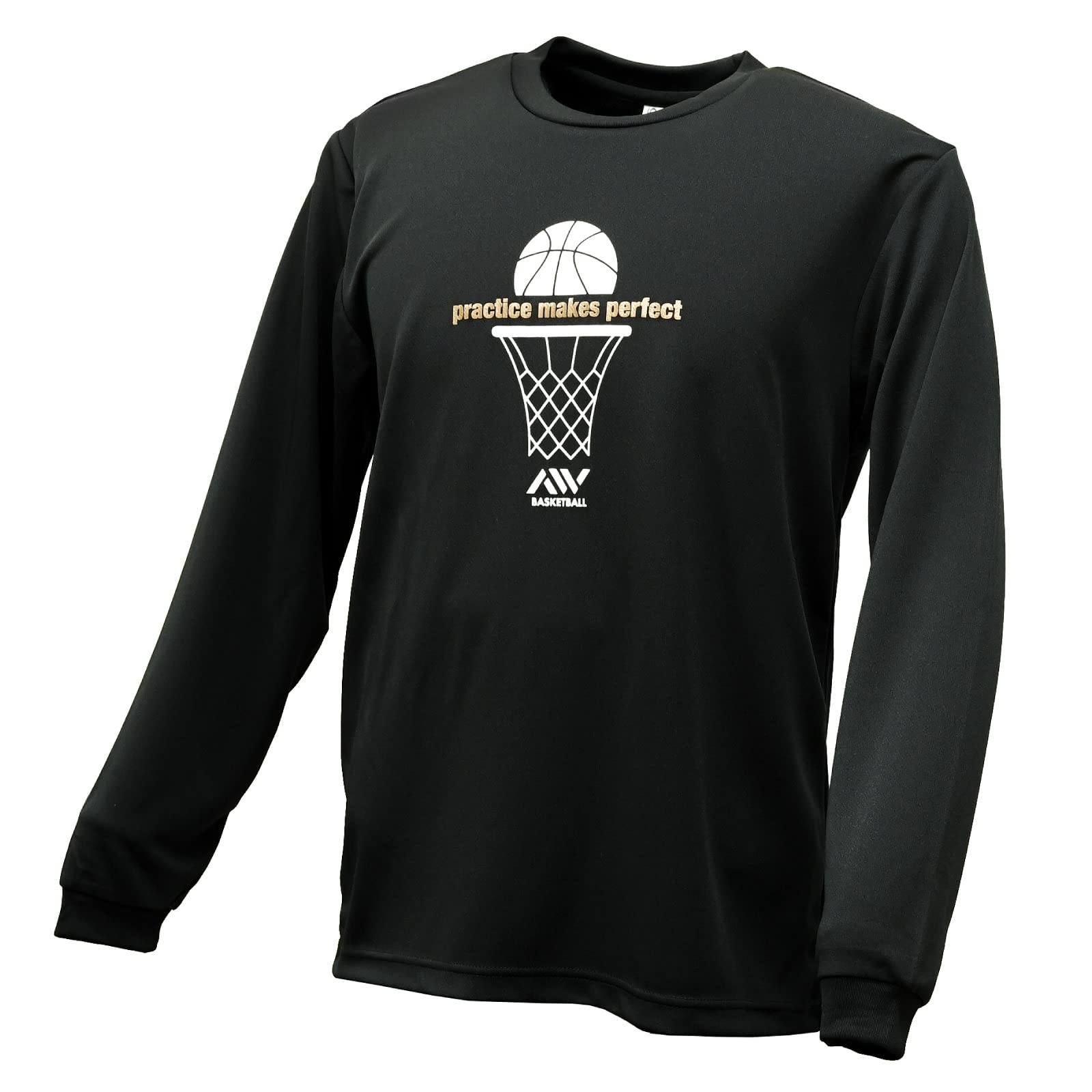 

Artworks Skobe Basketball Long Sleeve T-Shirt, Practice Makes Perfect, Black, Size L
