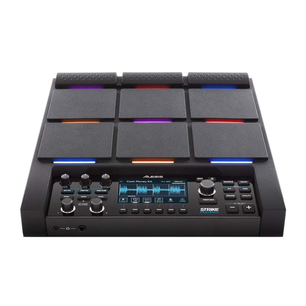Alesis Strike MultiPad Electronic Percussion SamplerLooper with 4.3-inch Display, Sampling Pads, Sound Card, 9 Velocity-Sensitive Pads, MIDIUSB