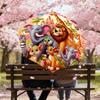 1PC Animal Castle Umbrella-8-Rib Reinforced, Automatic Open, Lightweight & Durable, Fashion Accessory for Outdoor, H0329