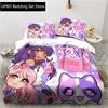 3D Cartoon Game Cute Aphmau with Wings Bedding Set Single Twin Double Queen King Cal King Size Bed Linen Set