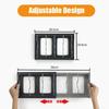 Expandable Pot and Pan Organizers Rack Holder Kitchen Cabinet Pantry Bakeware Organizer Rack with 6 Adjustable Compartments