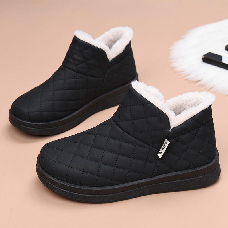 

2025 Women s Winter Plush Snow Boots - Warm, Non-Slip, Lightweight Booties 40 (Size up for wide feet)