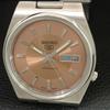 GENUINE VINTAGE SEIKO 5 AUTOMATIC 7009A JAPAN MENS BROWN DIAL WATCH A709180-1
