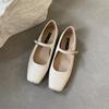 Fashion 2024 Summer New Brand Women Flats Fashion Square Toe Shallow Mary Jane Shoes Soft Casual Ballet Shoes Slingback Shoes
