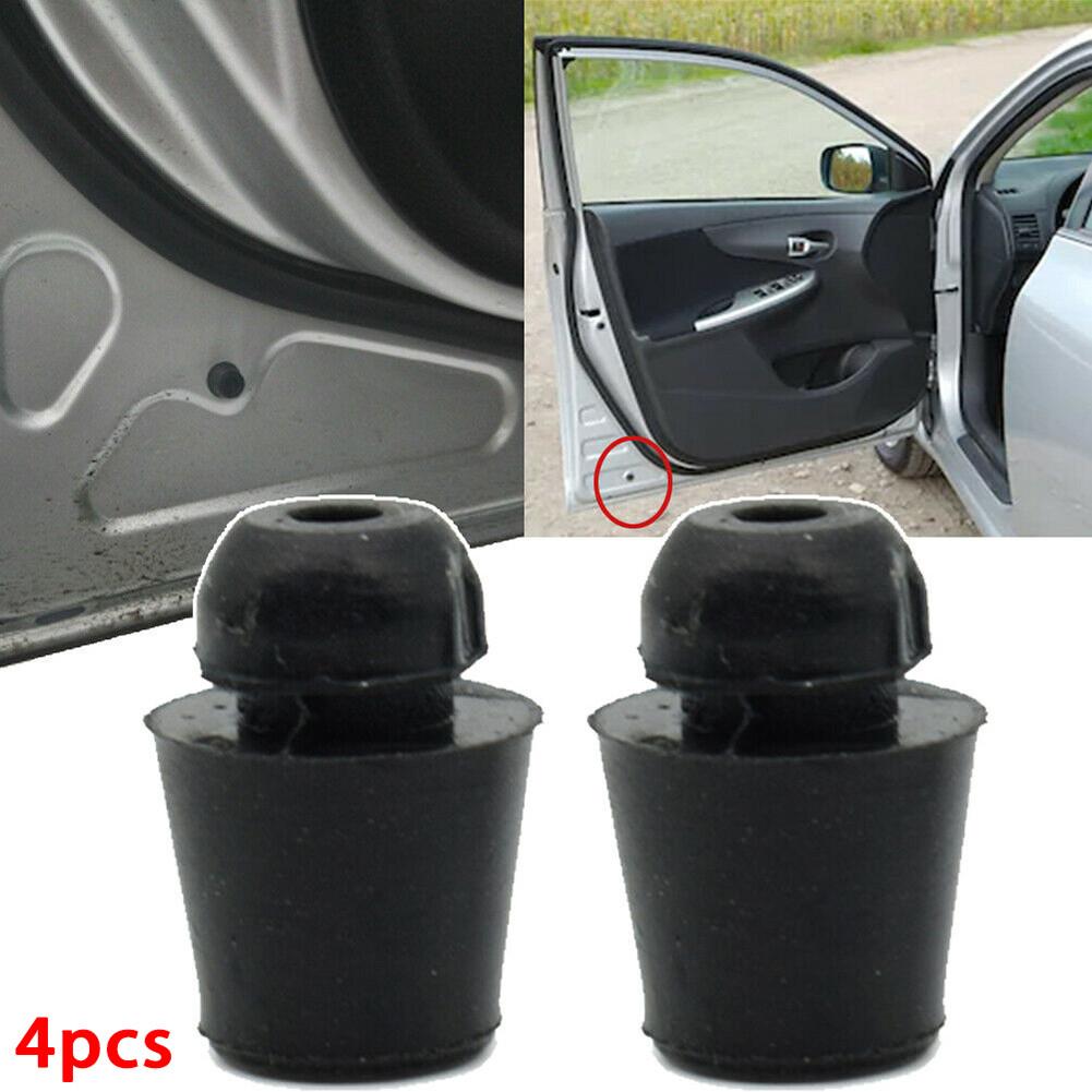 4Pcs Universal Car Door Dampers Buffer Pad Cover Anti Shock Rubber Stop Door Protection Cushion Rubber Interior Part Accessories Interior Mirrors 6