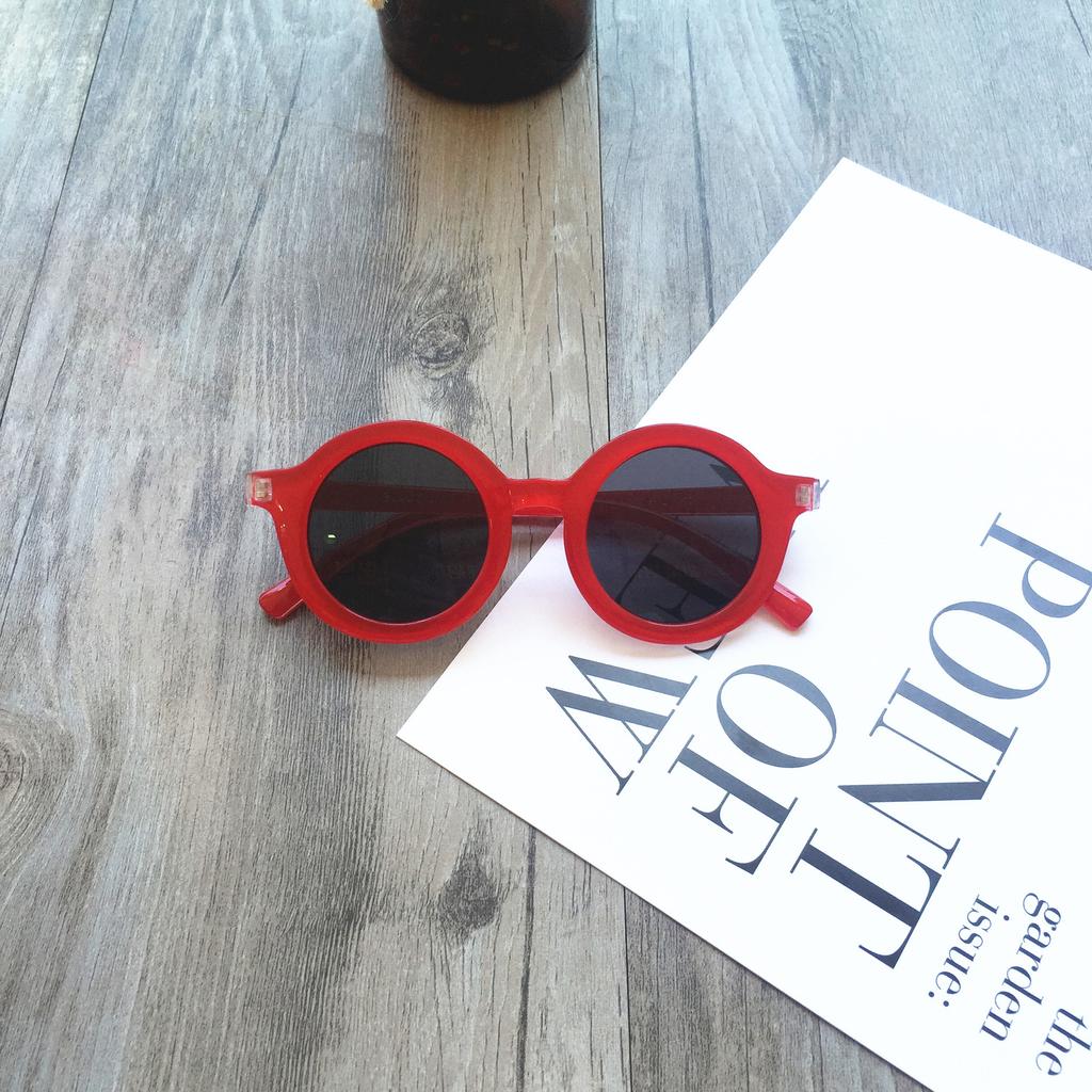 Trendy Children'S Retro Round Fashion Glasses Children'S Uv400 Children'S Outdoor Sunglasses Sunscreen Stall Glasses