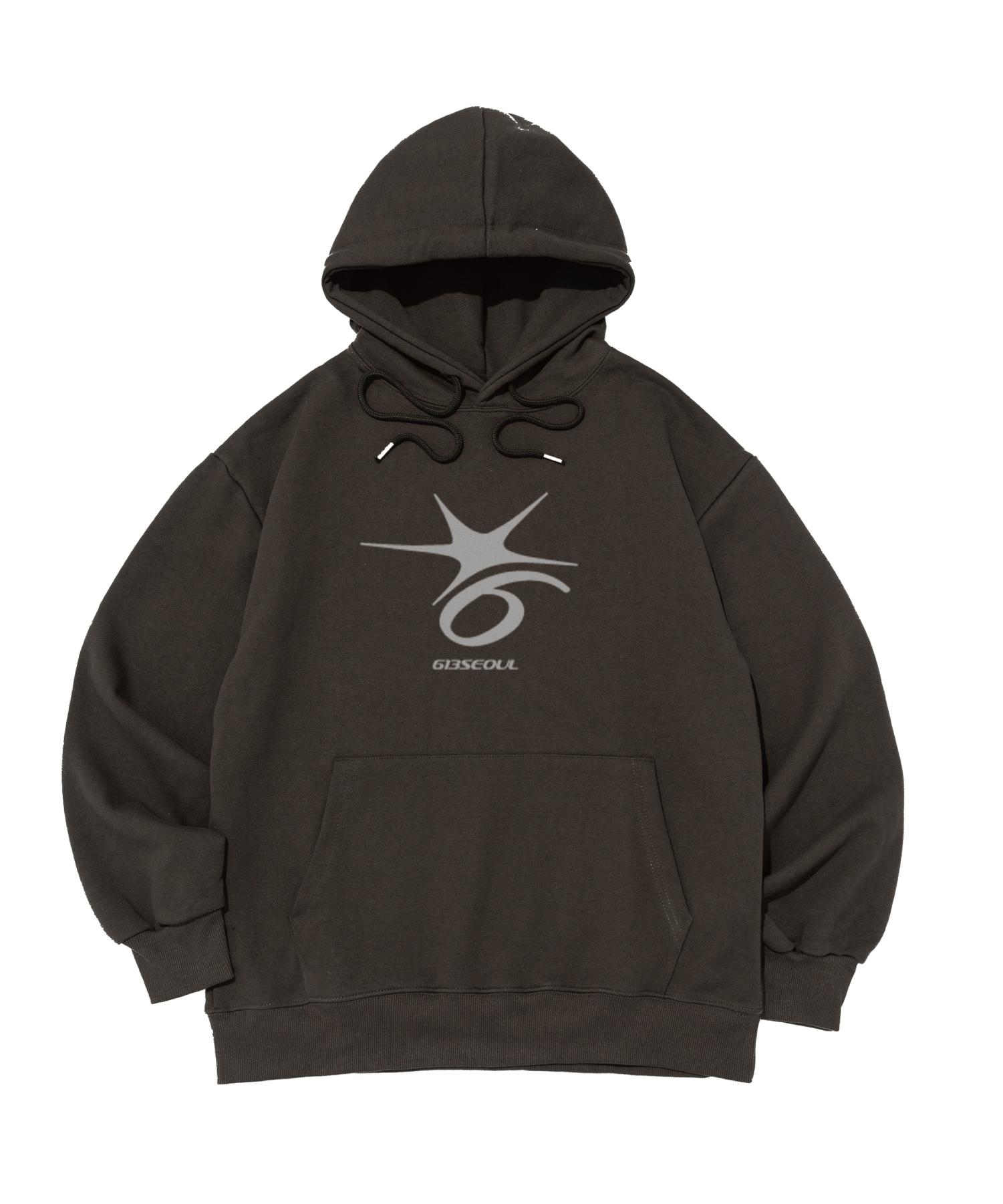 Худи с шеститочечным логотипом 613 Seoul Crack (хаки) Xl (Fleece-Lined)