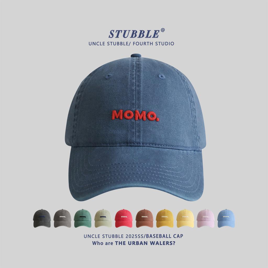 Unisex All-Season Cotton Baseball Cap With Simple Letter Embroidery Sun-Shading Duckbill Korean Soft Top Hat For Men And Women