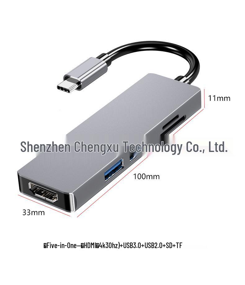 11-in-1 USB-C Expansion Dock for Laptops with USB 3.0 and Gigabit Connectivity
