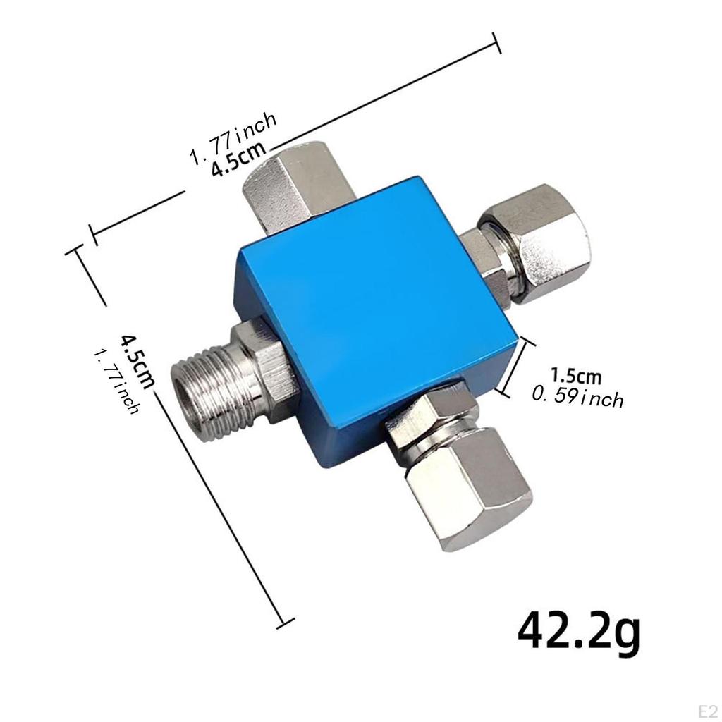 3 Way Air Hose Splitter Temperature Adapter Professional Replacement Accessories Blue Joint